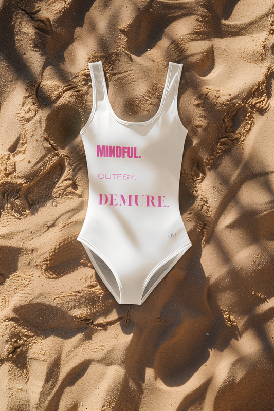 Mindful. Cutesy. DEMURE One-Piece Swimsuit