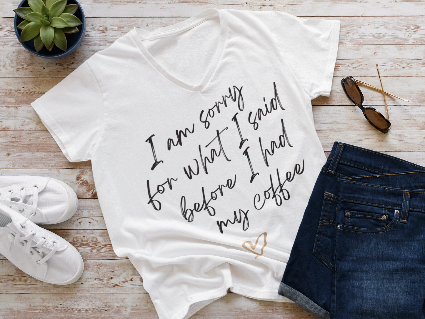 Usually, Sweetsy V-Neck T-Shirt