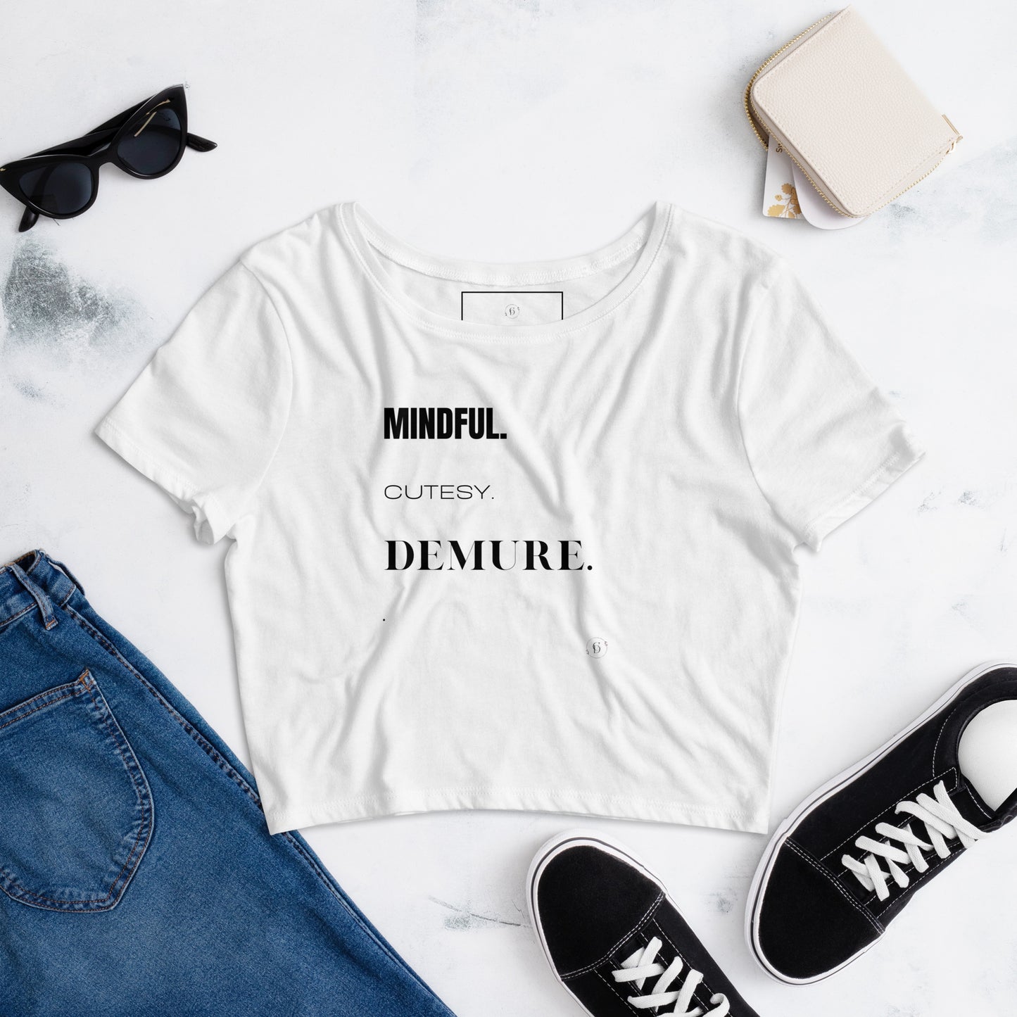 DEMURE Women’s Crop Tee